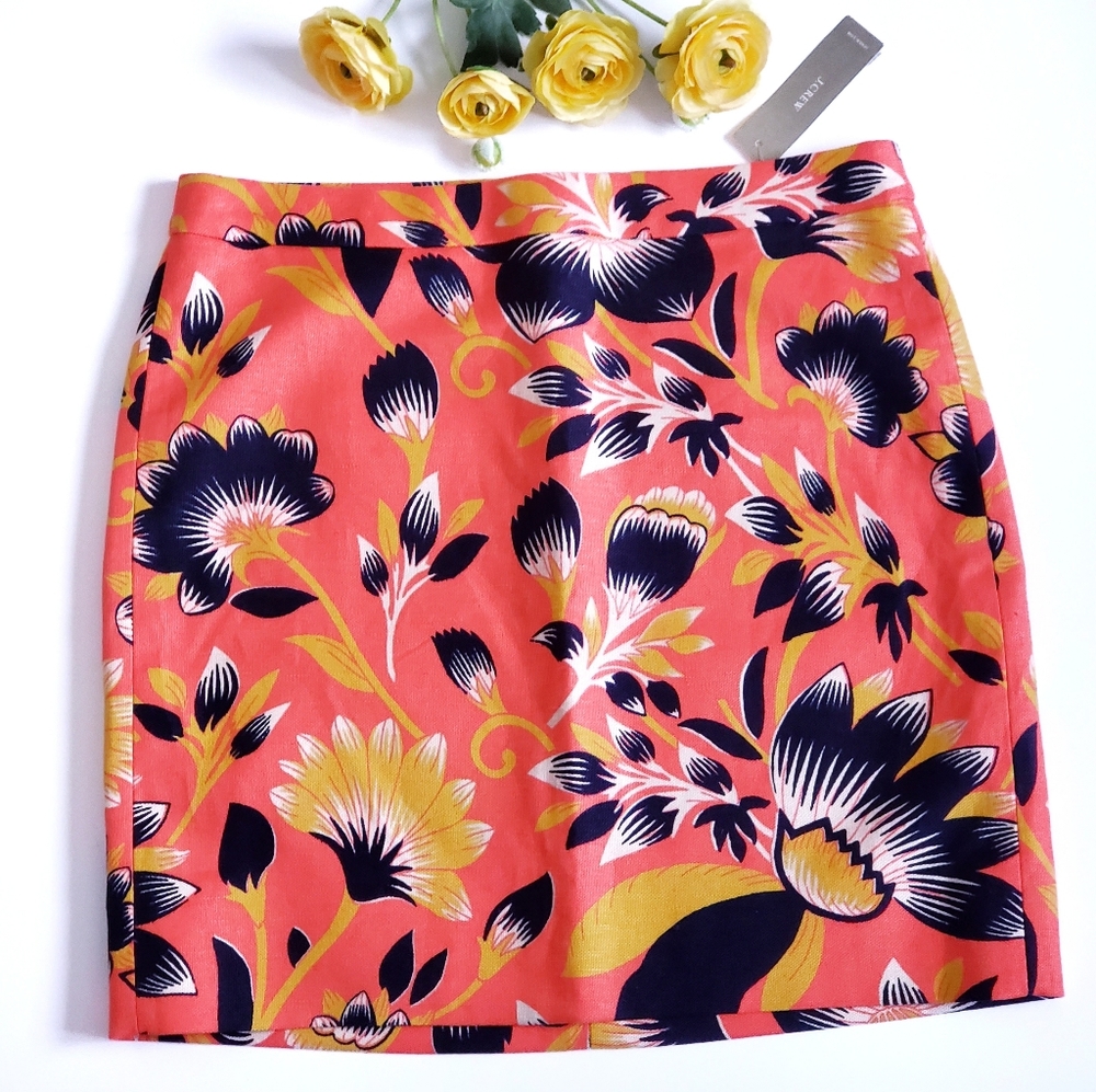 J. Crew Floral Skirt